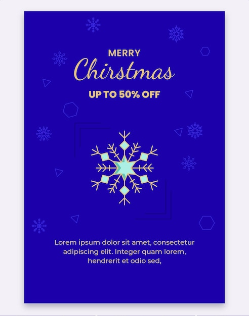 Vector Merry Christmas card decorontwerp banner achtergrond. vlakke stijl vector posterillustratie