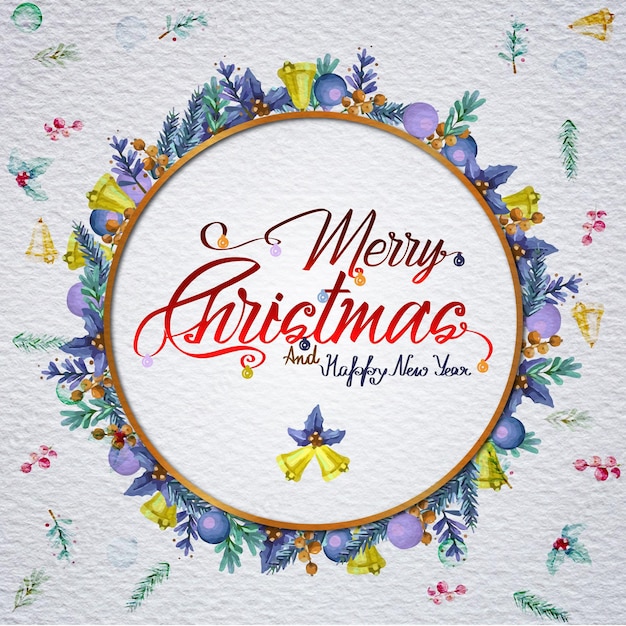 Vector Merry Christmas greetings