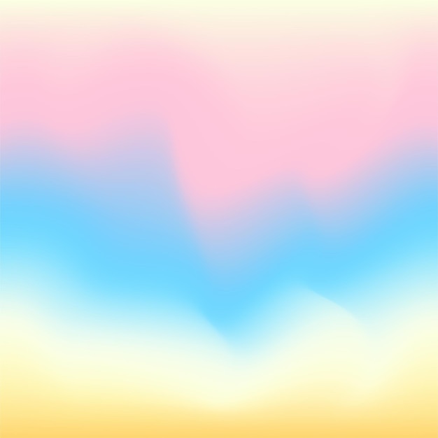 Vector mesh gradient y2k background. Abstract fluid aesthetic illustration. Soft colors pink, blue