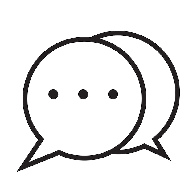 vector message bubble icon