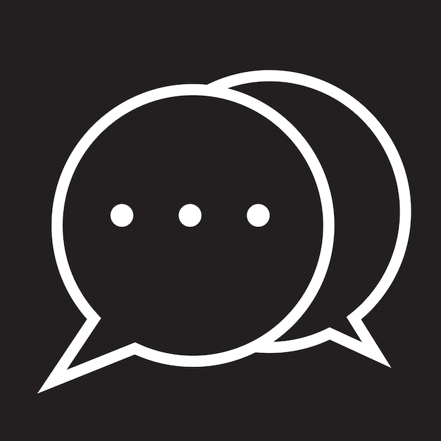 vector message bubble icon