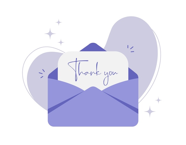 Vector vector message latter text thank you