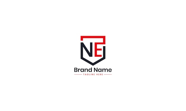 Vector vector mf letter ne letter logo design