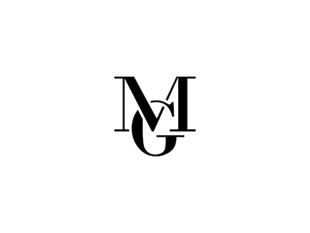 Premium Vector | Vector mg gm logo
