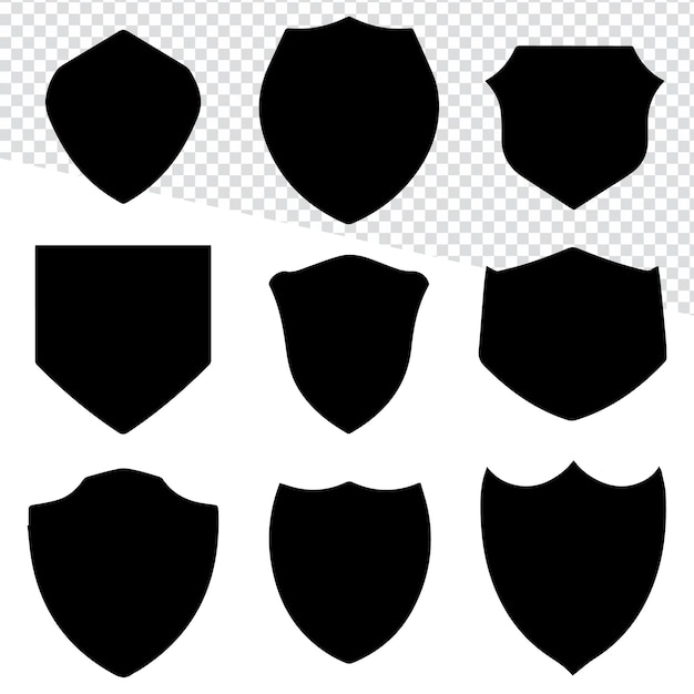 Vector Military Shields as Police Badges