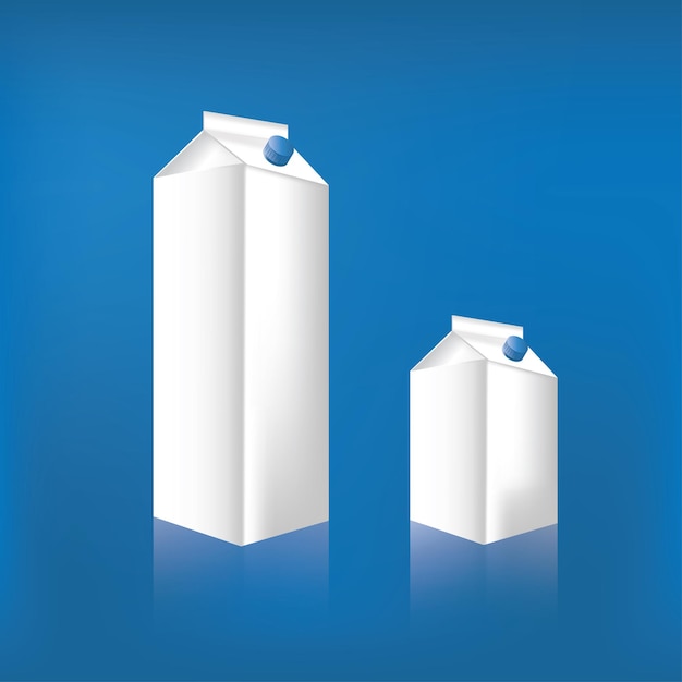 Vector vector milk carton icon dairy product illustration cartoon style