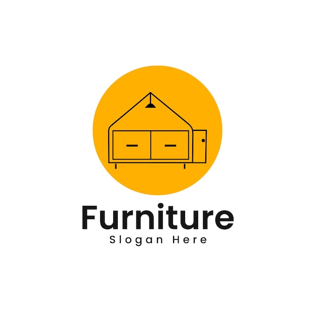 Vector vector minimal furniture logo collection