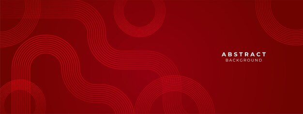 ベクトル最小の幾何学的な赤いストライプの形状の背景
