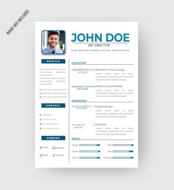 vector minimalist cv templates