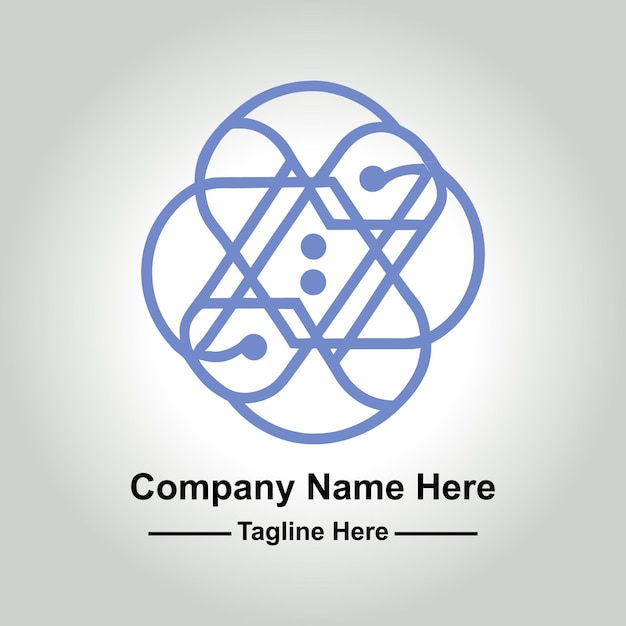 a vector minimalist logo
