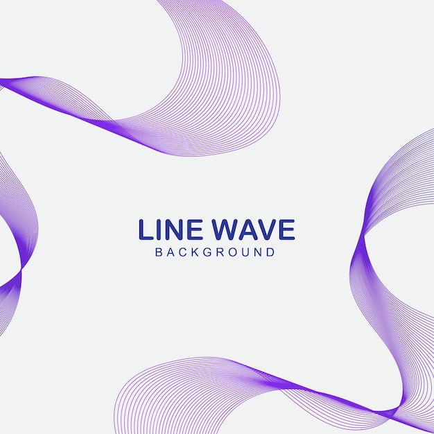 Vector minimalist simple background with wavy lines