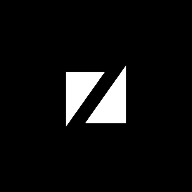 Векторный минималистский стиль буквы Z векторный дизайн логотипа