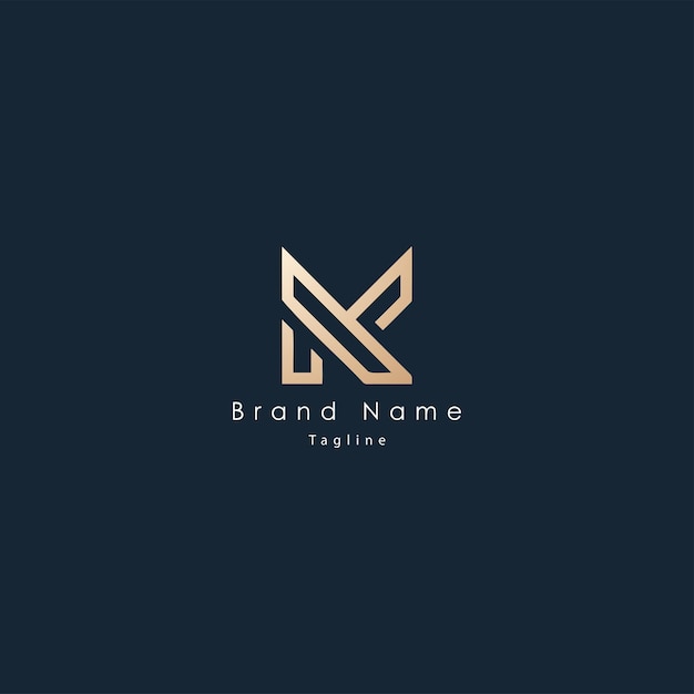 Vector MK Letters Logo Design