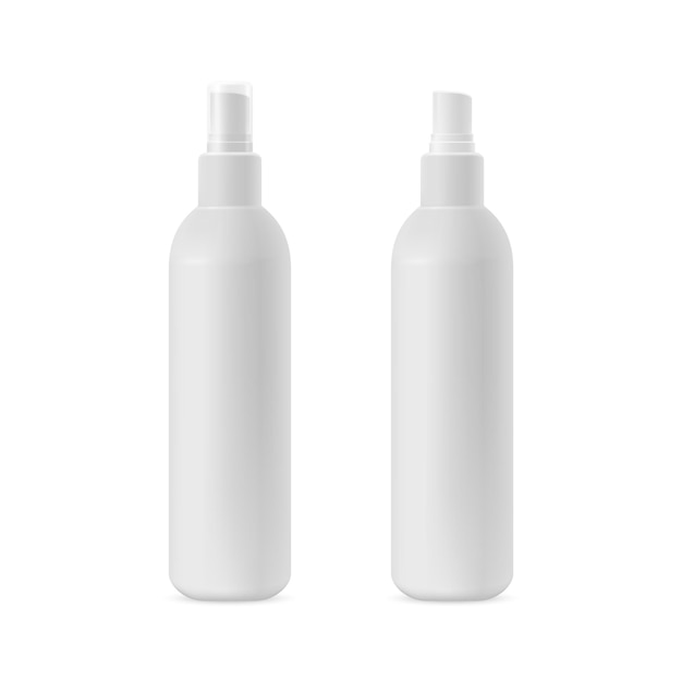 Vector mockup of a white container for cosmetics