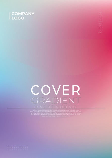 Современный векторный абстрактный шаблон Gradient Covers for Dynamic Backgrounds