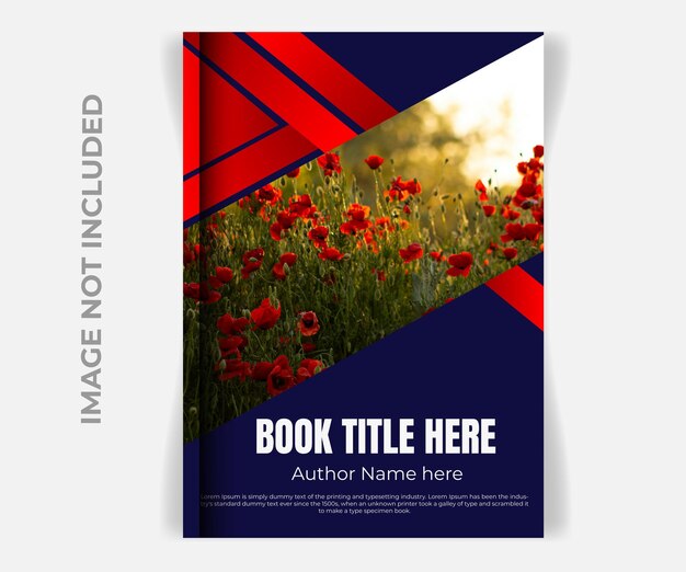 Vector modern book cover design template