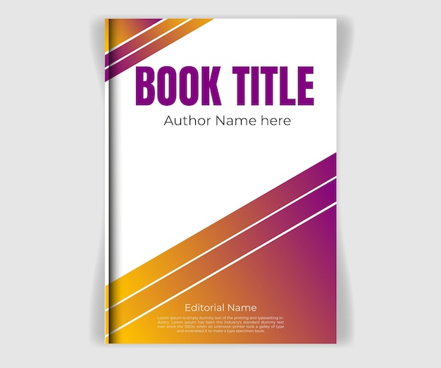 Vector vector modern book cover design template