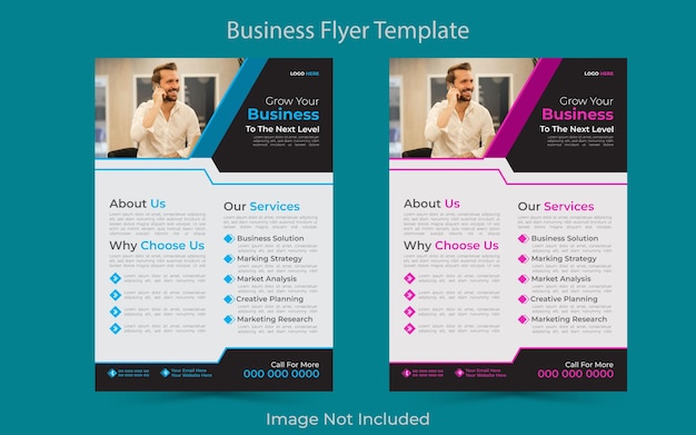Vector Modern business agency flyer template