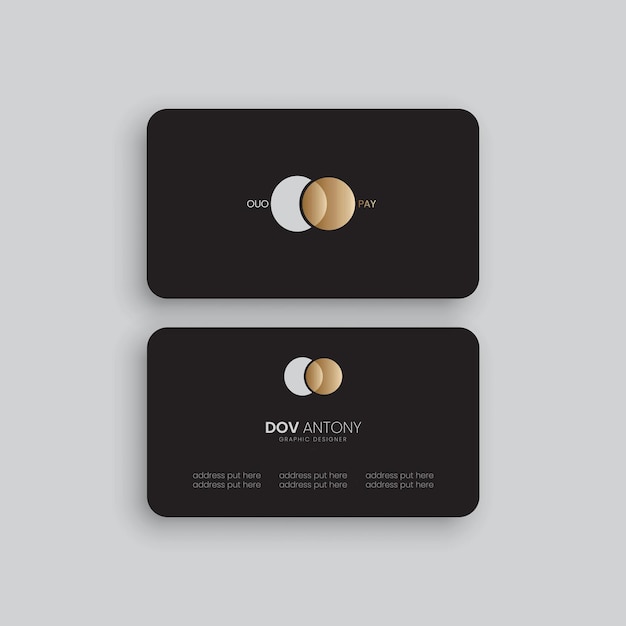 Вектор Мокет векторного дизайна визитной карточки