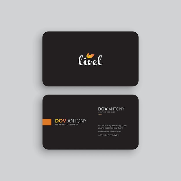 Vector modern business card design