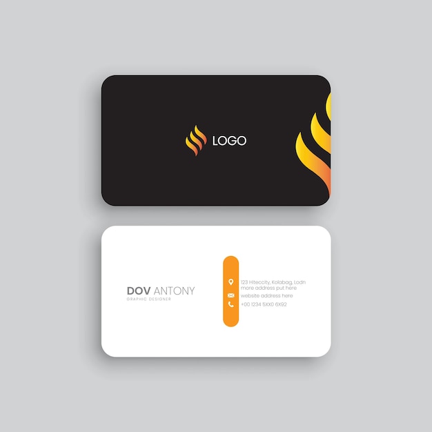 Vector modern business card design