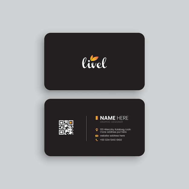 Vector modern business card design