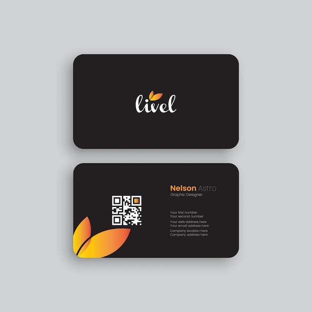 Vector modern business card design