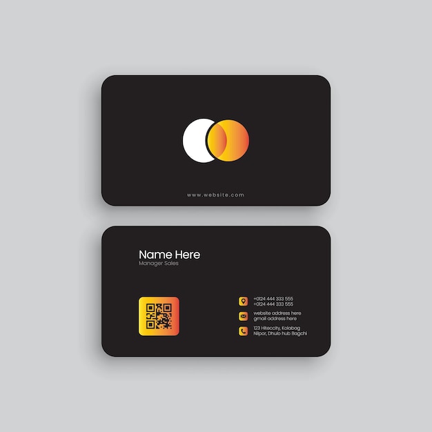 Vector modern business card design