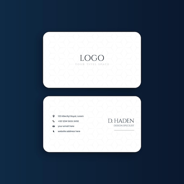 Vector vector modern business card design