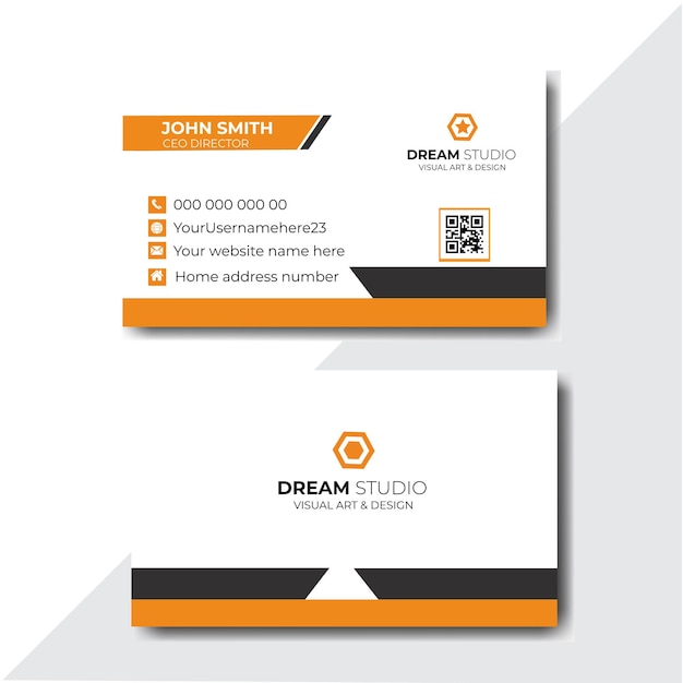 Vector modern business card template