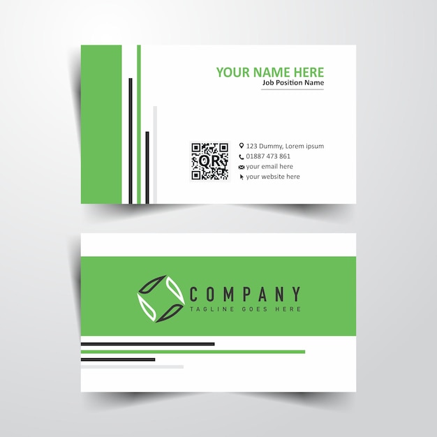 vector modern business card template
