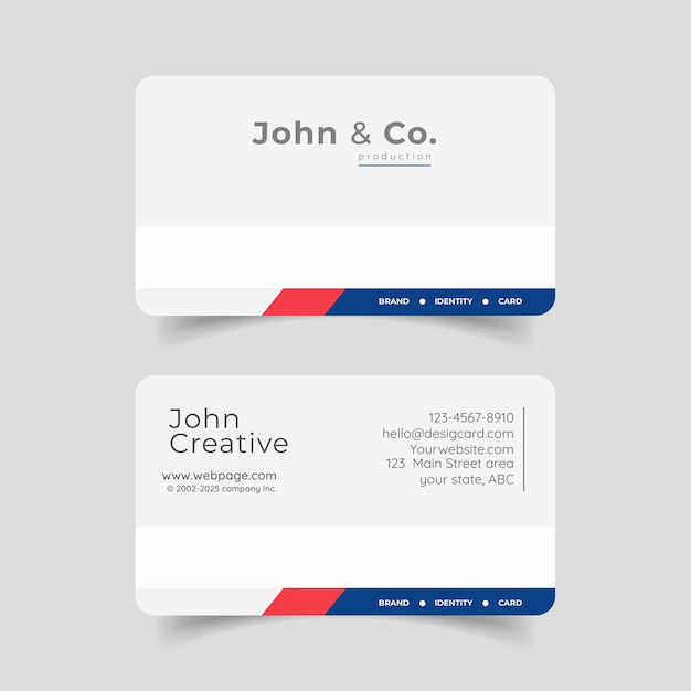 vector modern business card template