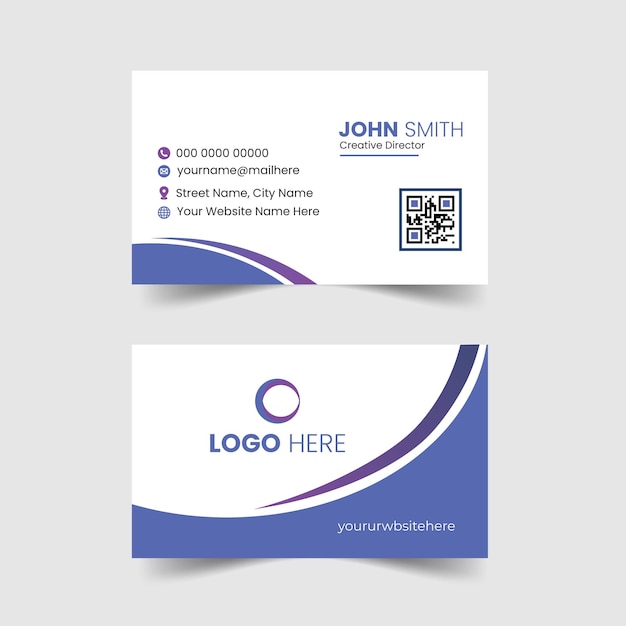 Vector modern business card template