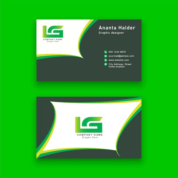 vector modern business card template