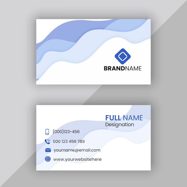 vector modern business card template
