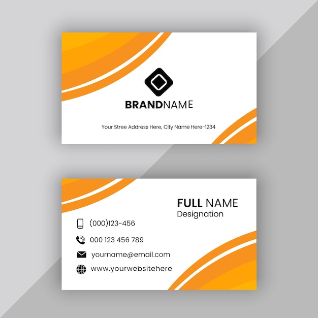 vector modern business card template