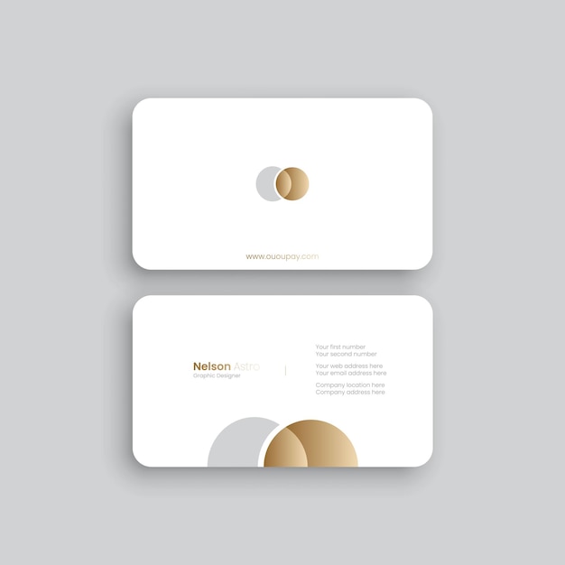 Vector modern business card templatMinimalistic business card design template