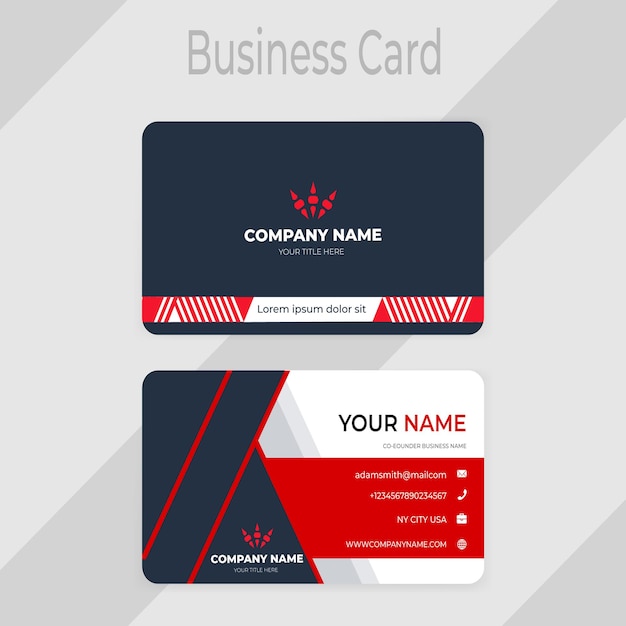 Vector modern business card