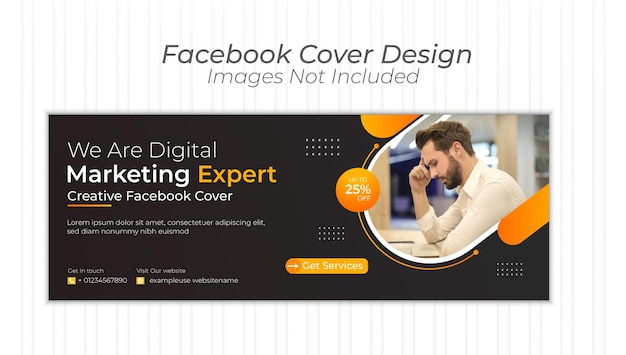 Vector modern business facebook cover design