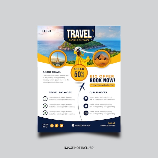 vector modern business flyer template