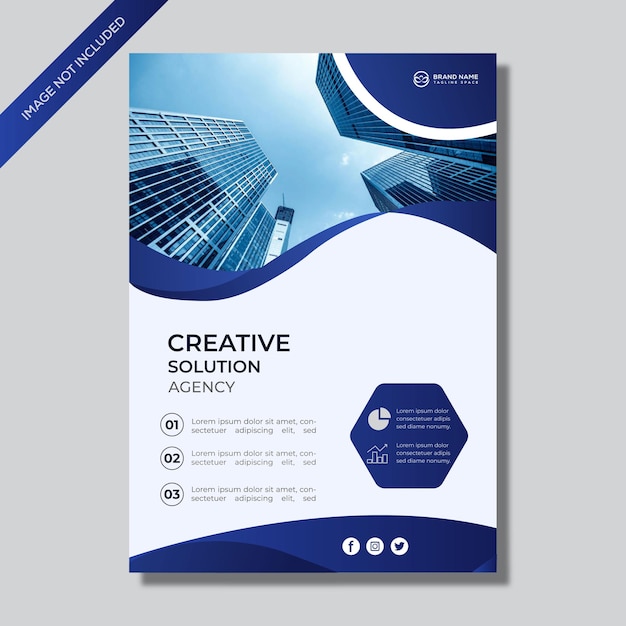 Vector modern business flyer template