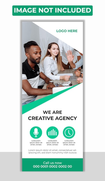 Vector modern business roll up banner