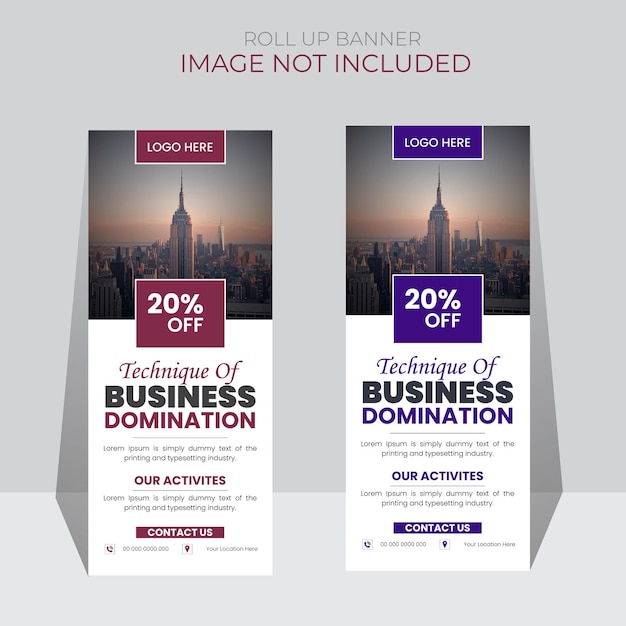 vector modern business roll up with paper cut shapes