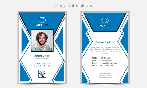 Vector vector modern and clean business id card template design