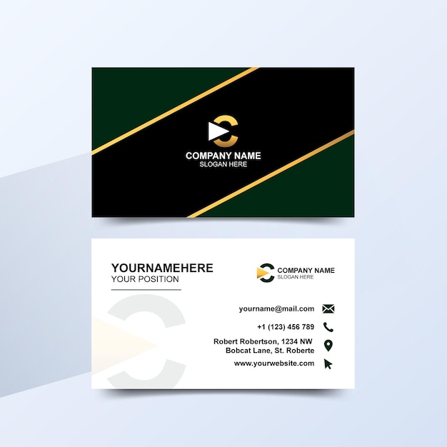 Vector vector modern and clean professional business card template