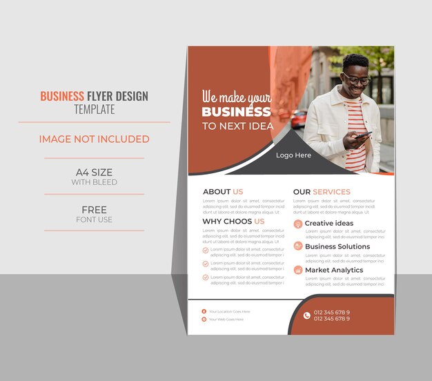 Vector vector modern corporate business flyer design template