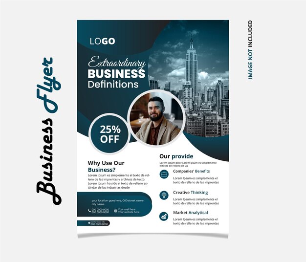 Vector vector modern corporate business flyer stylish professional business flyercreative business flyer