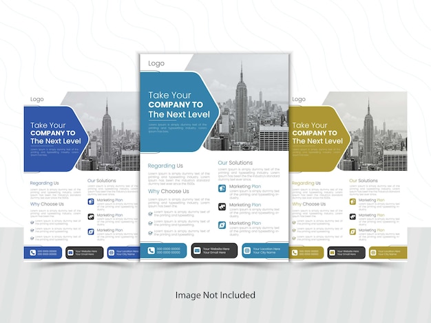 벡터 벡터 현대 기업 전문 비즈니스 전단지 디자인 서식 파일 또는 브로셔 표지