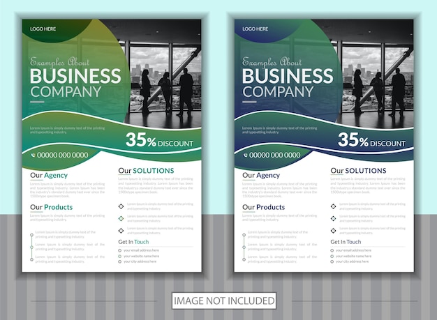 vector modern corporative print template