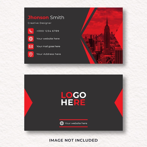 Vector vector modern creative business card design template